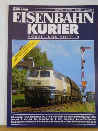 Eisenbahn Kurier 1988 April Modellbahn Werkstatt Bruckenbau