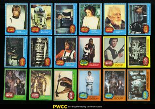1977 Topps Star Wars Mid - Hi Grd Complete Set Skywalker Solo Vader C - 3po (pwcc)