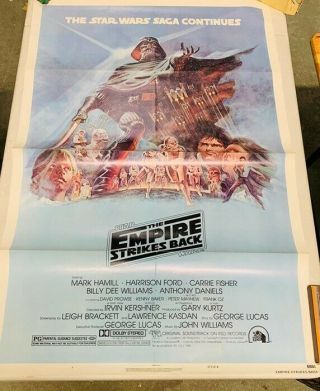 . Star Wars Empire Strikes Back Poster Style B Litho Usa.