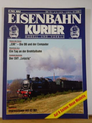Eisenbahn Kurier 1992 Juli Auf 8 Seiten Neue Modelle