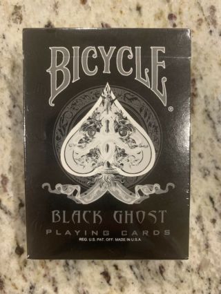 Rare Bicycle Black Ghost 1st Edition Ellusionist Playing Cards Deck