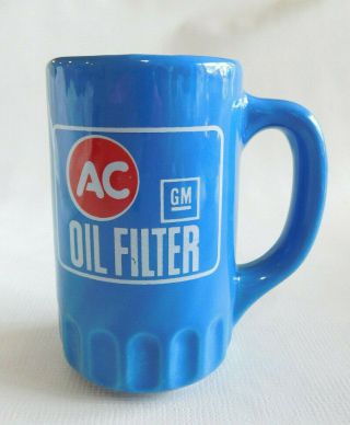 Vintage Ac Delco Gm Oil Filter Ceramic Mug Cup 12oz 5 "