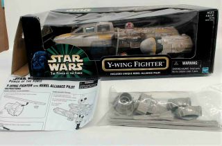 Star Wars Power Of The Force Potf Y - Wing Fighter 1999 No Pilot Laal08
