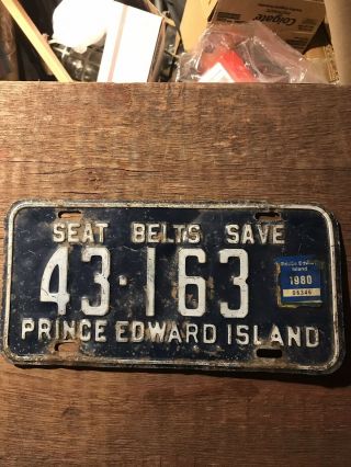 Prince Edward Island Pei Canada License Plate 43 - 683