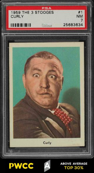 1959 Fleer The 3 Stooges Curly 1 Psa 7 Nrmt (pwcc - A)