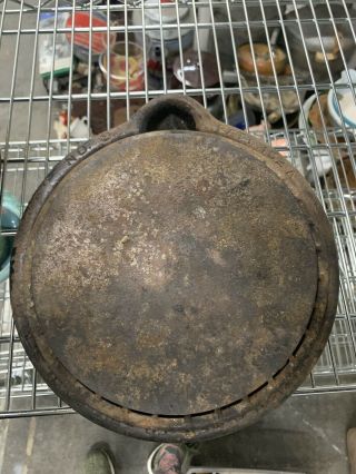 Griswold American No.  8 Cast Iron Waffle Just Low Base (no Waffle Maker)