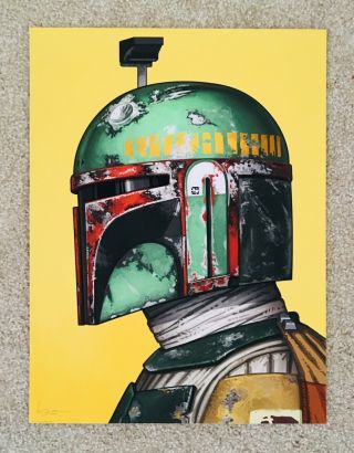 Star Wars Boba Fett Print Mike Mitchell Numbered Mondo Acme Archive