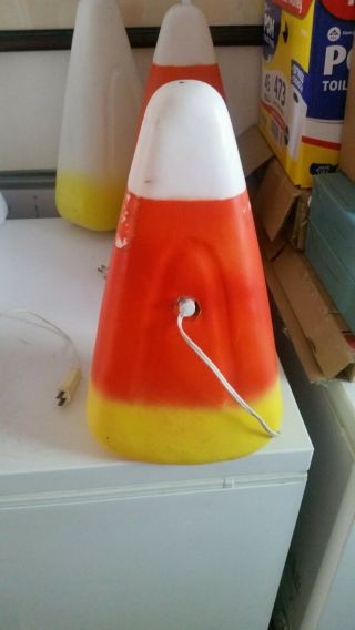 Vintage Halloween 15 " Candy Corn Blow Mold Union Products 1995