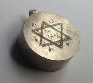 Antique Silver Jewish Pendant Templar Maltese Cross And Star Of David Rare?