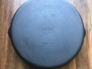 GRISWOLD NO.  10 CAST IRON SKILLET ERIE 716 SMALL BLOCK LOGO Fully Restored 3