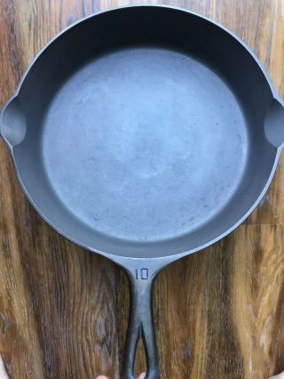 GRISWOLD NO.  10 CAST IRON SKILLET ERIE 716 SMALL BLOCK LOGO Fully Restored 7