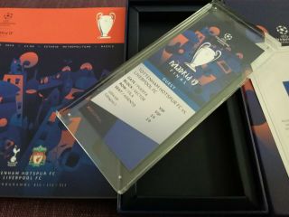 Madrid 2019 Uefa Champions League Final Commemorative Ticket Tottenham Liverpool