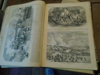 Bound volume Harper ' s Weekly Complete year of 1859 Great Prints 8