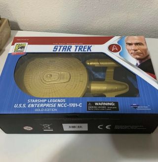 Sdcc 2019 Diamond Select Star Trek Starship Legends Gold Enterprise Ncc - 1701 - C