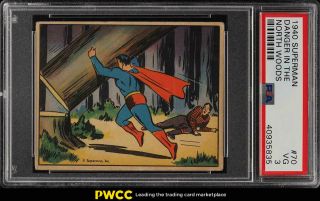 1940 Gum,  Inc.  Superman Setbreak Danger In The North Woods 70 Psa 3 Vg (pwcc)