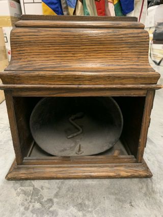 Antique Thomas Edison Cylinder Phonograph Player (orig Listed $250)