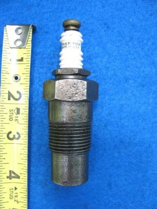 Vintage,  Large ¾” Pipe Thread,  Champion 38 Spark Plug,  Early Farm Tractor