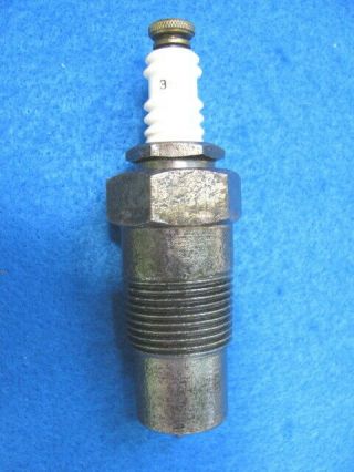 Vintage,  large ¾” pipe thread,  CHAMPION 38 spark plug,  early farm tractor 2