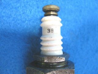 Vintage,  large ¾” pipe thread,  CHAMPION 38 spark plug,  early farm tractor 4