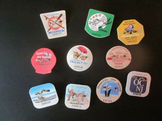 10 Ocean City Jersey Seasonal Beach Badges/tags