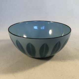 Vintage Cathrineholm Enamelware Lotus Bowl 4” Two - Tone Blue - Norway