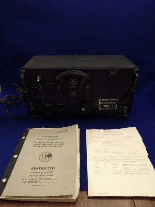 Stromberg Carlson Signal Corps Us Army Radio Receiver Bc - 348 - P W/operation Manua