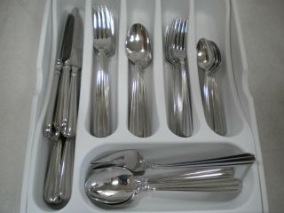 Oneida Usa Stainless Unity Glossy Flatware 44 Piece Set Service For 8 W/serving