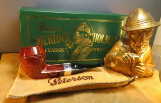 Top Peterson S Sherlock Holmes 1990 Box,  Pouch 9 Mm Filter
