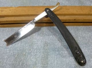 Pair Antique German Made Straight Razors Boker and Garland Eagle 3