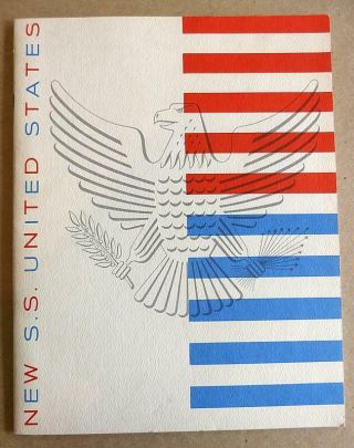 S.  S.  United States - Large Color Illustrated Booklet
