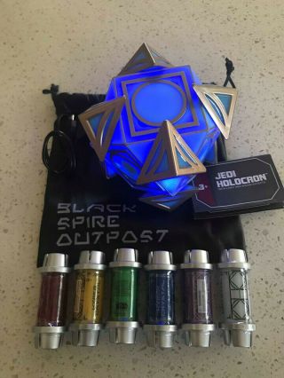 Star Wars Galaxy’s Edge Sith Jedi Holocron and Kyber Crystal Complete Set 5