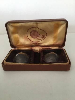 Antique Scleral Hard Contact Lens Set With Obrig Case