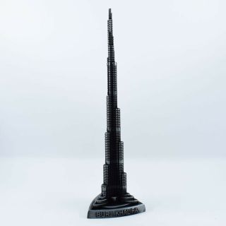 22cm Height Famous Landmark Uae Burj Khalifa Tower Metal Model Souvenir