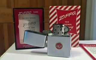 Vintage 1965 Zippo " Rca " Cigarette Lighter U.  S.  A.  And Beauty