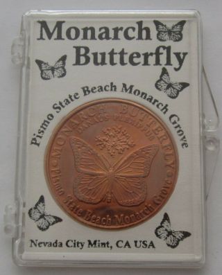 Monarch Butterfly Pismo beach California State Park Nevada city Copper Coin 3