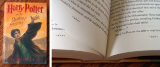 Rare Ooak Harry Potter Deathly Hallows Misprint Book W/ Repeating Page Error