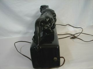 RARE VINTAGE KRON BLACK PANTHER TV LAMP MID CENTURY 7