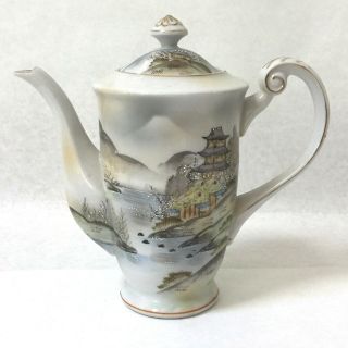 Fleetwood China Hand - Painted Tea Pot Teapot