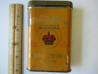Vintage Tobacco Tin - - Wellington London Mixture - Smoking Tobacco