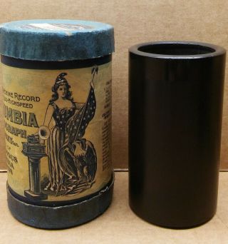 Rare Antique Columbia Cylinder Phonograph Record The Bobolink Whistling Solo