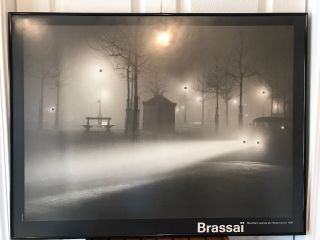 Foggy Night In Paris - Brassai 26 " X35 " Lighted Picture (made In Usa)