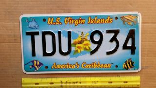 License Plate,  U.  S.  Virgin Islands,  America 