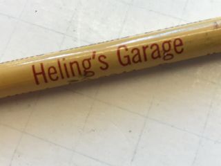 Heling’s Garage Case Tractor Sales Vintage Advertising Pencil,  Burnett,  Wisc. 5