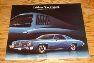 1973 Pontiac Lemans Sport Coupe Sales Brochure 73