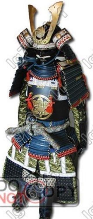 Japanese Iron & Silk Rüstung Art Wearable Samurai Armor Black