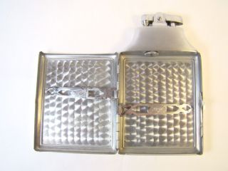 Vintage Ronson Mastercase Chrome Art Deco Case Automatic Lighter Sparking Well