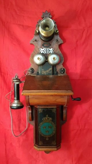 L M Ericsson Model 301 Wall Phone Manufactured In 1889