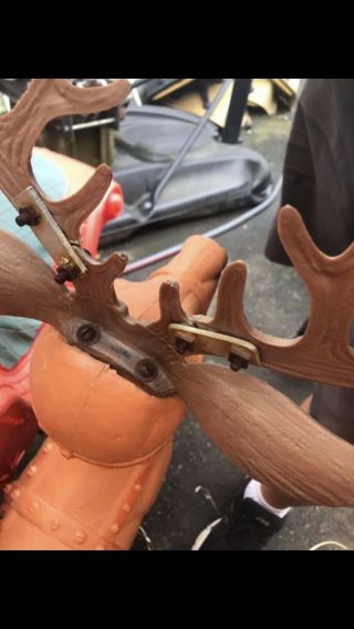 Poloron Sleigh And 9 Reindeer Blow Mold 6