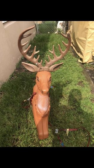 Poloron Sleigh And 9 Reindeer Blow Mold 9