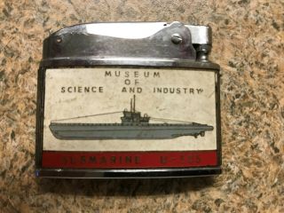 Rare Souvenir Lighter U505 German Wwii Submarine Chicago Museum Of Science